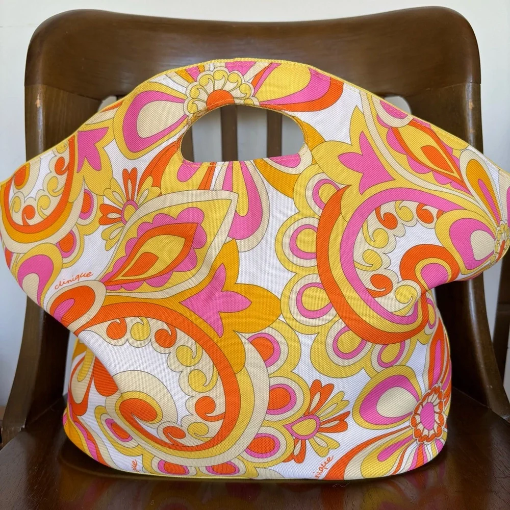 NWOT Clinique Flower Power Groovy Tote